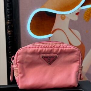 Mini Prada Pink Cosmetic Pouch